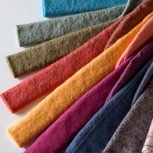 An array of colorful fabric swatches for reupholstery selection.