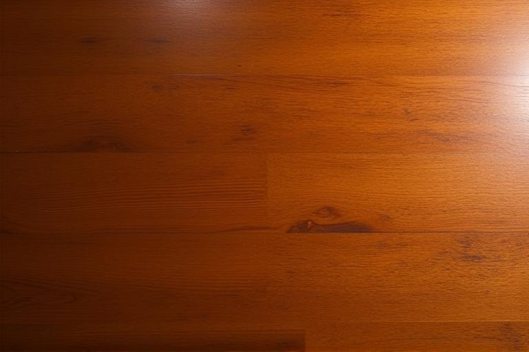 After: The same dining table, beautifully restored with a rich, polished finish.